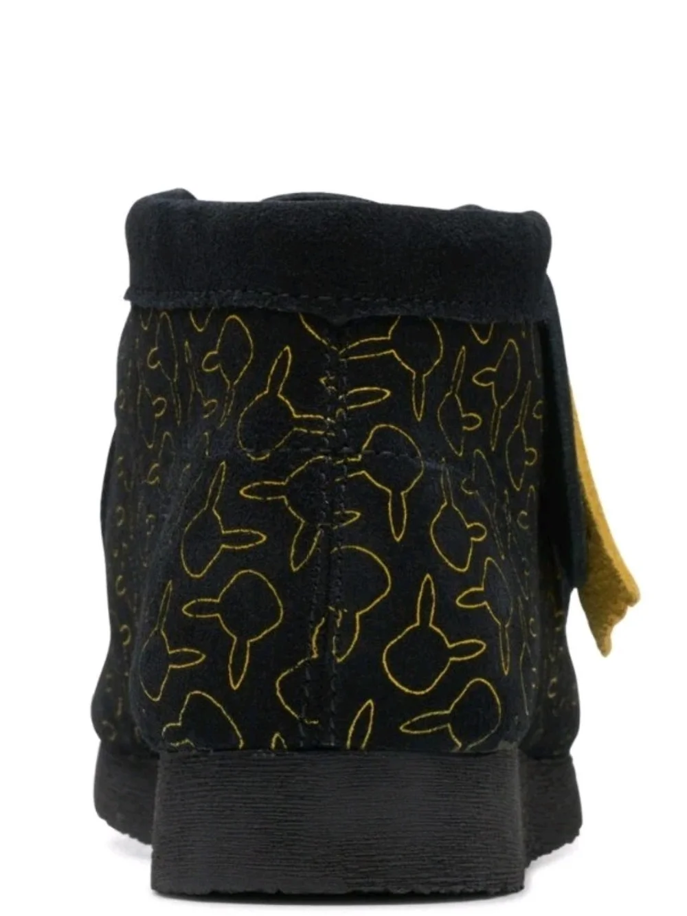 Clarks Kids Black & Yellow Wallabee Sneaker Boot